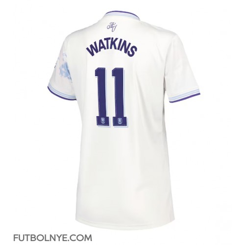 Camiseta Aston Villa Ollie Watkins #11 Tercera Equipación para mujer 2025-26 manga corta